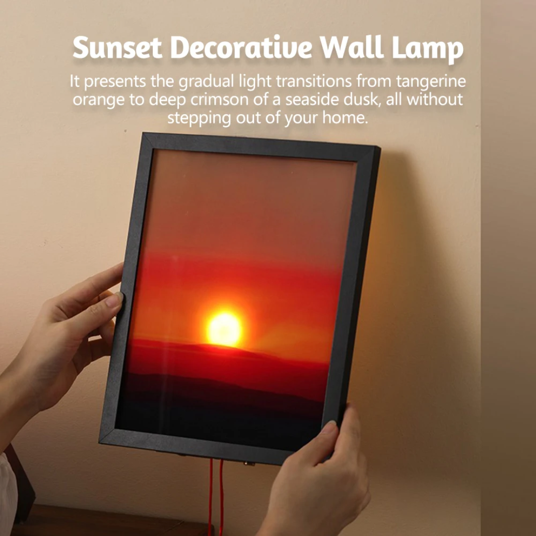 Sunset Light Frame – Modern LED Wall Art for Relaxing Spaces