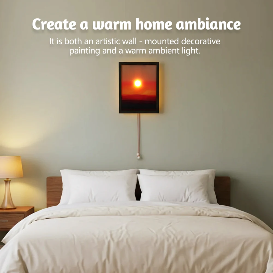 Sunset Light Frame – Modern LED Wall Art for Relaxing Spaces