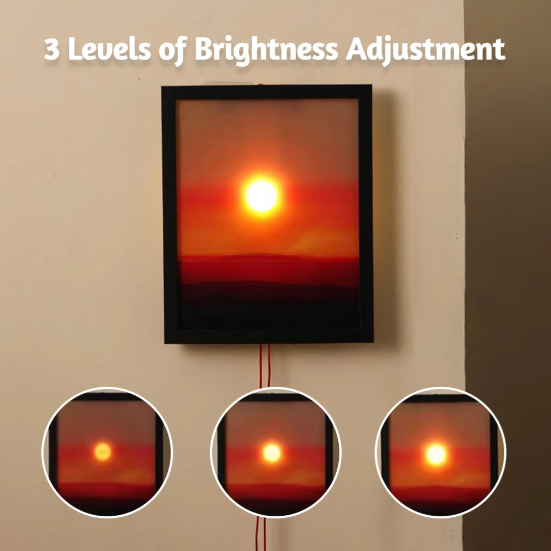 Sunset Light Frame – Modern LED Wall Art for Relaxing Spaces