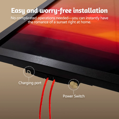 Sunset Light Frame – Modern LED Wall Art for Relaxing Spaces