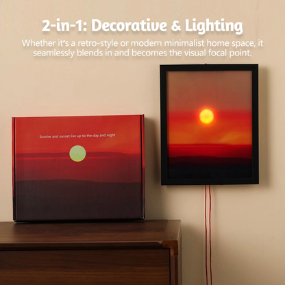Sunset Light Frame – Modern LED Wall Art for Relaxing Spaces